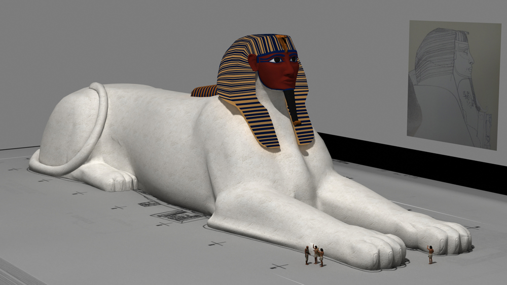 Sphinx Complex model: Site: Giza; View: Sphinx (model)